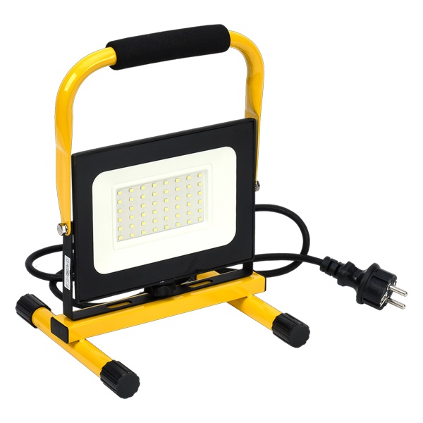 Прожектор светодиодный ИЭК с ручкой LED СДО 06-50П 50W 6500K IP65 переносной черный