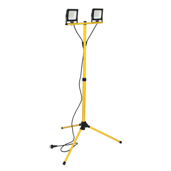 Прожектор светодиодный ИЭК LED СДО 06-2х30Ш 30W 6500K IP65 на штативе черный