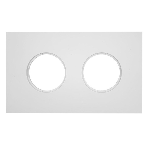 Рамка 2-я Bironi Шедель Бриз пластик белый матовый