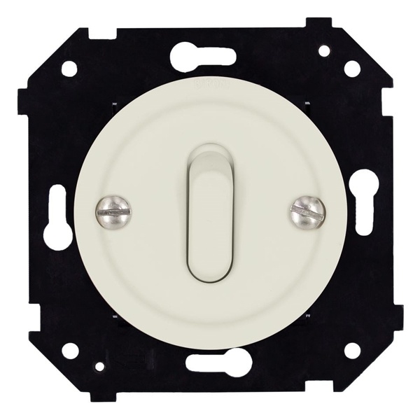 Одноклавишная кнопка Bironi Шедель Бриз клавишная скрытый монтаж пластик слоновая кость матовый (бежевый)