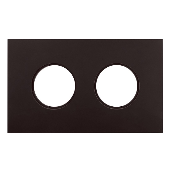 Рамка 2-я Bironi Шедель Бриз пластик коричневый матовый