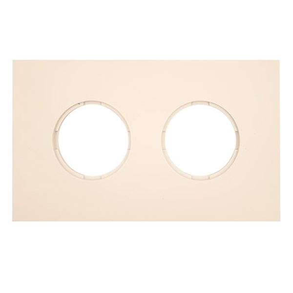 Рамка 2-я Bironi Шедель Бриз пластик песочное золото матовый