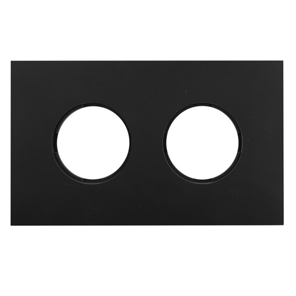 Рамка 2-я Bironi Шедель Бриз пластик черный матовый