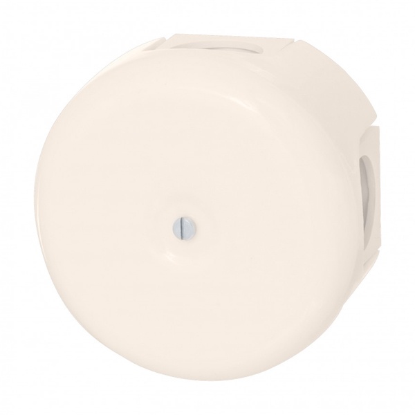 Накладная коробка распределительная Bironi Лизетта D78х30мм (4 ввода в комплекте) керамика песочное