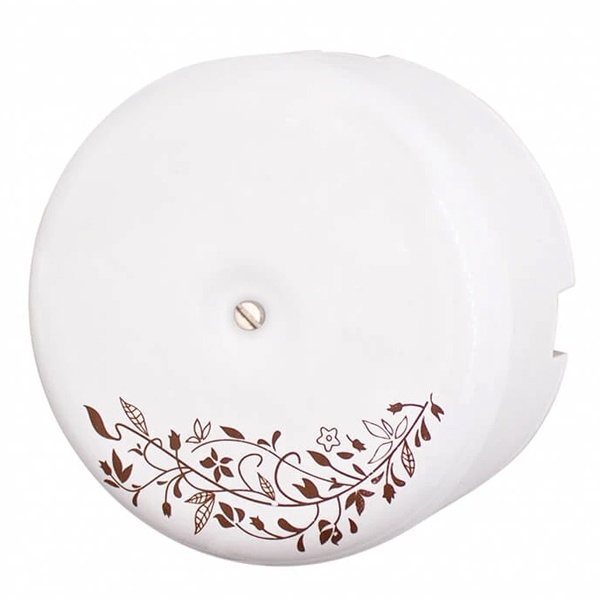 Накладная коробка распределительная Bironi Лизетта D90х60мм Bironi Лизетта Декор керамика белый