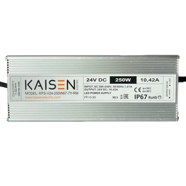 Блок питания для светодиодной ленты Kaisen 150W 12V 0-12,5A -30+40°С IP67 225x65x35 mm
