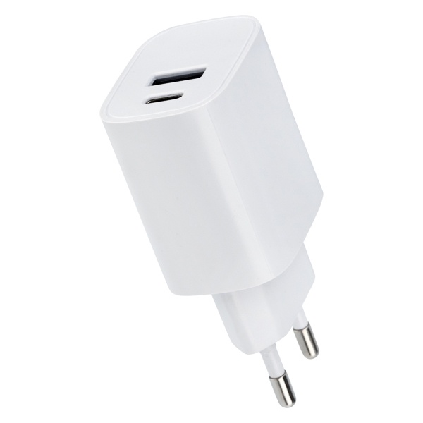 Сетевое зарядное устройство Rexant USB A + Type-C 5V 2.4 A белый