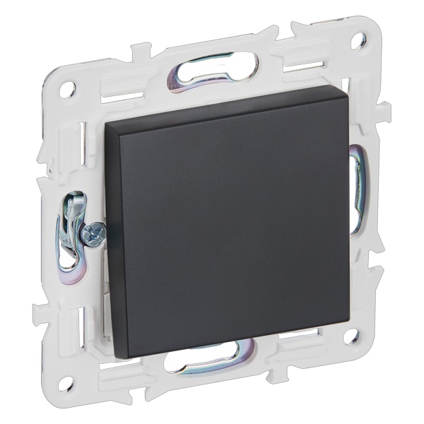 Переключатель перекрестный одноклавишный ИЭК SKANDY SK-V03Bl 10А черный