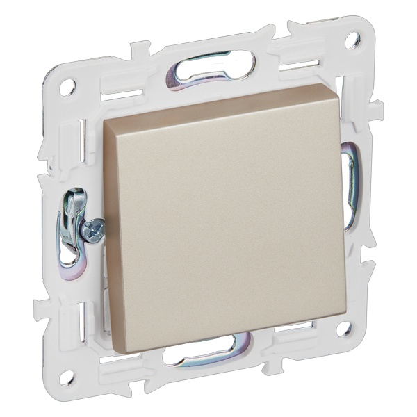 Переключатель перекрестный одноклавишный ИЭК SKANDY SK-V03Sa 10А песочный