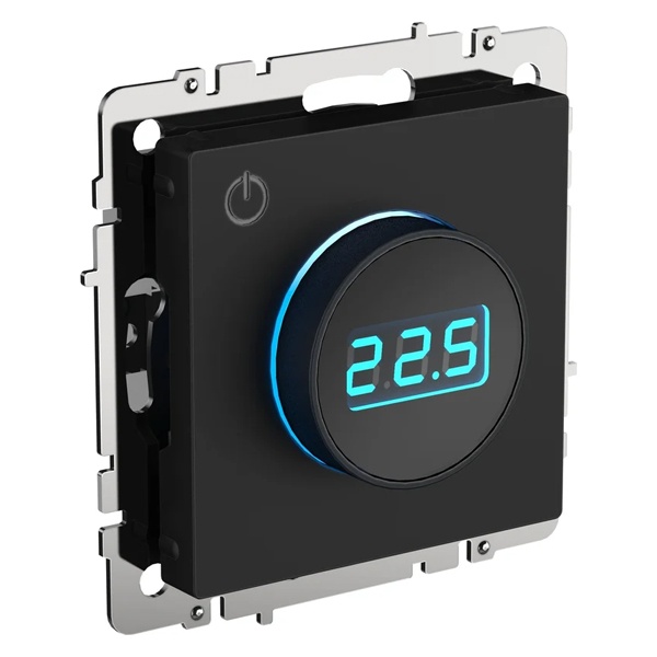 Термостат электронный с индикацией ИЭК SKANDY SK-T01Bl черный