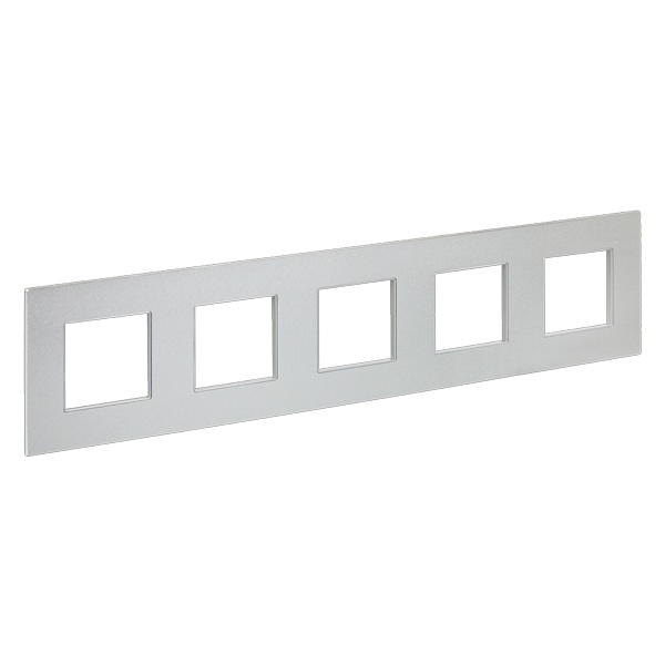 Рамка 5 постов ИЭК SKANDY SK-F35S металл серебряный