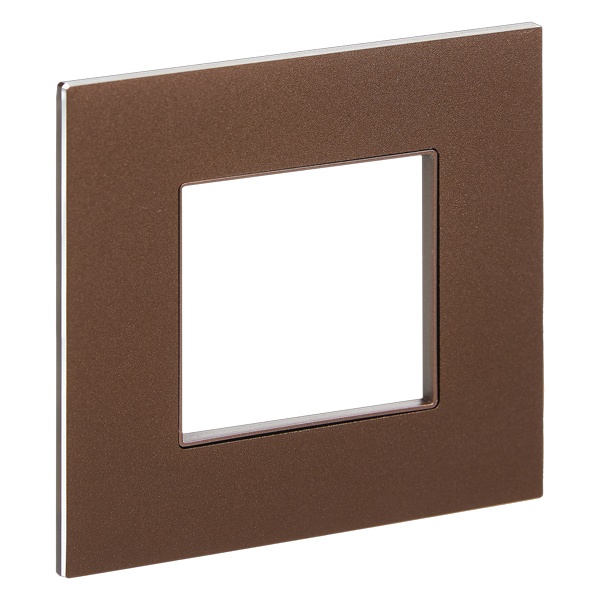 Рамка 1 пост ИЭК SKANDY SK-F31Br металл шоколад
