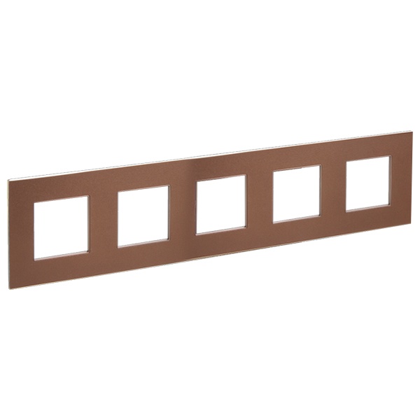 Рамка 5 постов ИЭК SKANDY SK-F35Br металл шоколад