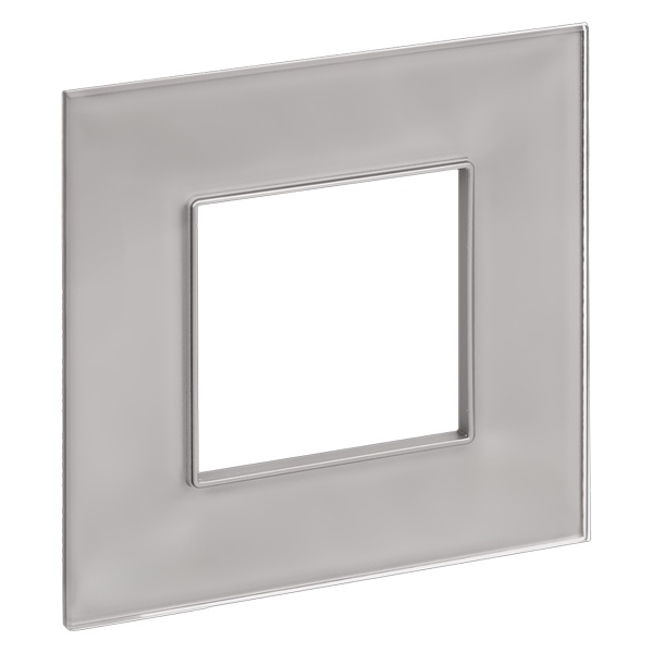 Рамка 1 пост ИЭК SKANDY SK-F21Sh стекло шампань