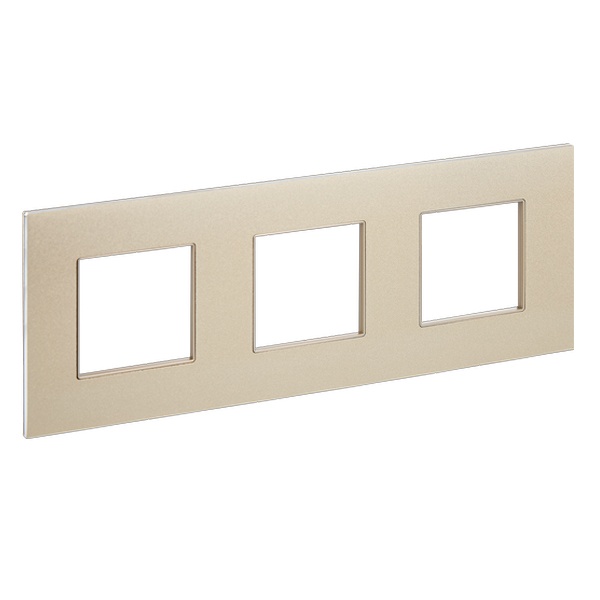 Рамка 3 поста ИЭК SKANDY SK-F33Sh металл шампань