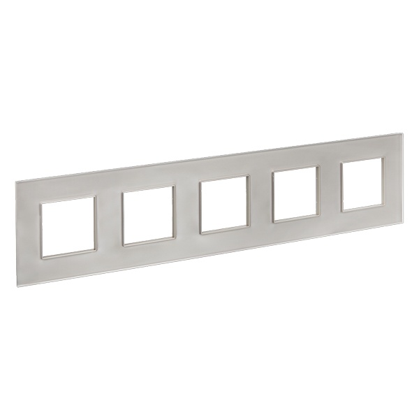 Рамка 5 постов ИЭК SKANDY SK-F25Sh стекло шампань