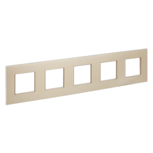 Рамка 5 постов ИЭК SKANDY SK-F35Sh металл шампань