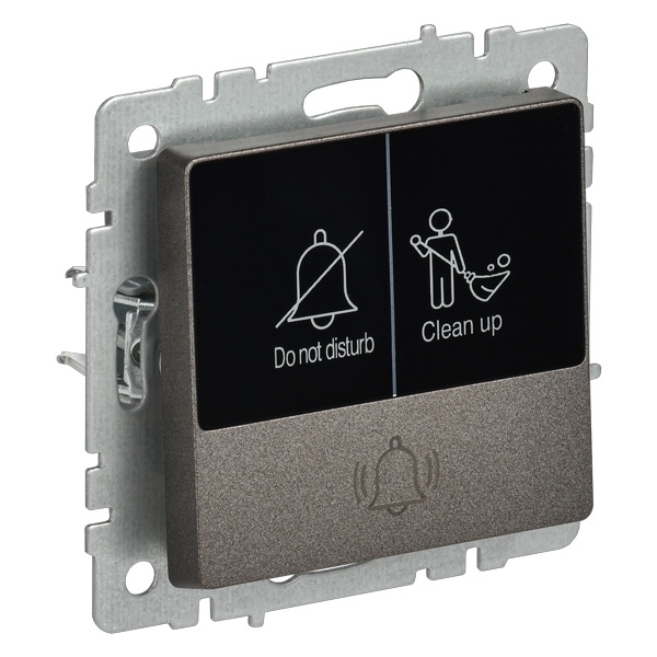 Кнопка звонка с индикацией для отелей ИЭК BRITE 10А бронза (ВС10-1-9-БрТБ)