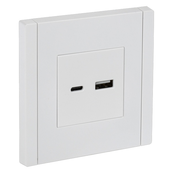 Розетка для зарядки ИЭК FORTE&PIANO FP251 USB A+C 18Вт белый