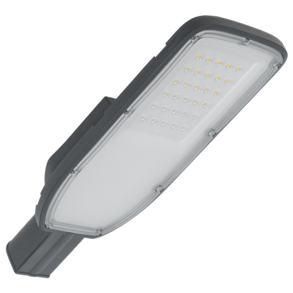 Консольный светодиодный светильник ИЭК LED ДКУ 1004-50Ш 50W 3000K IP65 серый d48mm