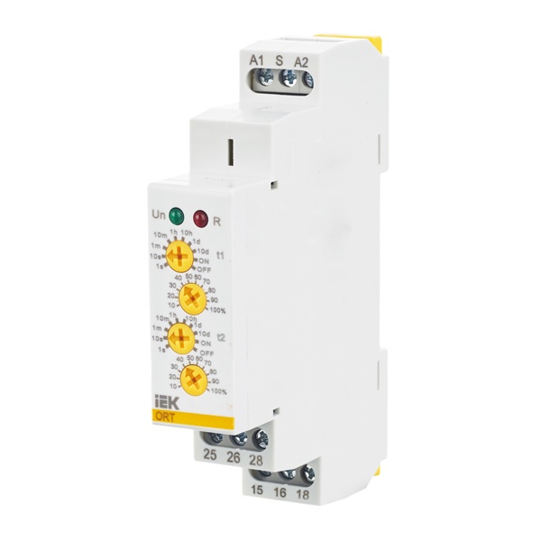 Реле задержки включения ИЭК (ONI) ORT две уставки 2CO 1c-10 дней 230В AC