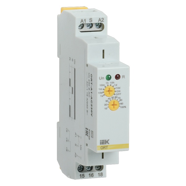 Реле задержки включения ИЭК (ONI) ORT 1CO 1c-10 дней 230В AC