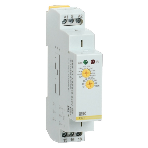 Реле задержки включения ИЭК (ONI) ORT 1CO 1c-10 дней 12-240В AC/DC