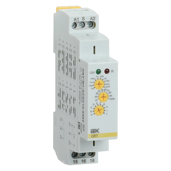 Реле времени многофункциональное ИЭК ORT 1CO 1c-10 дней 12-240В AC/DC