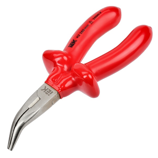 Тонкогубцы ИЭК изогнутые диэлектрические 160мм К2 (Profi) ARMA2L 3