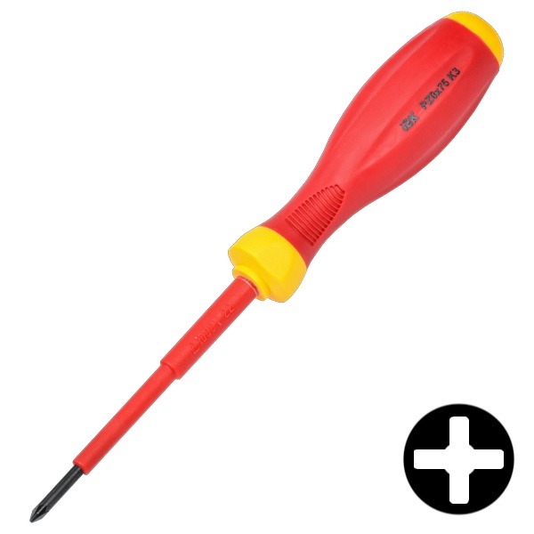Отвертка ИЭК диэлектрическая PZ0х75 мм К3 (Expert) ARMA2L 3