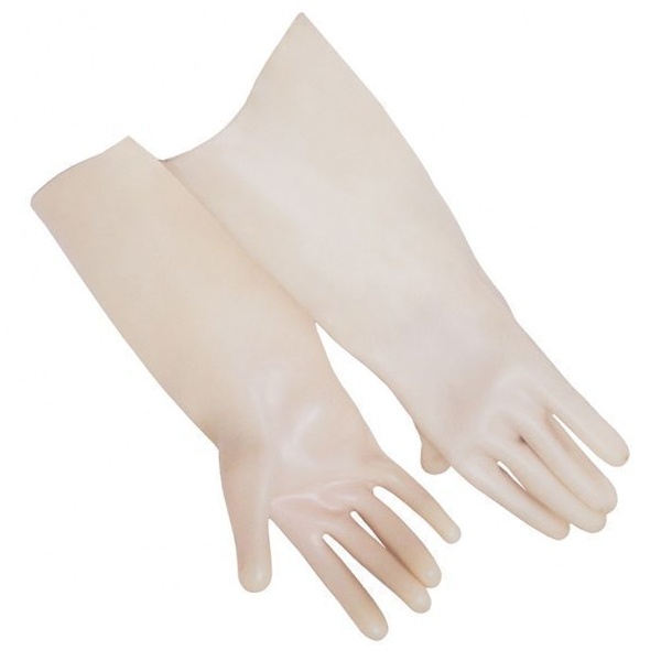 Перчатки диэлектрические латексные Мерион-спецодежда 1 кВ. класс 0, Размер 2 ГОСТ 12.4.307-2016