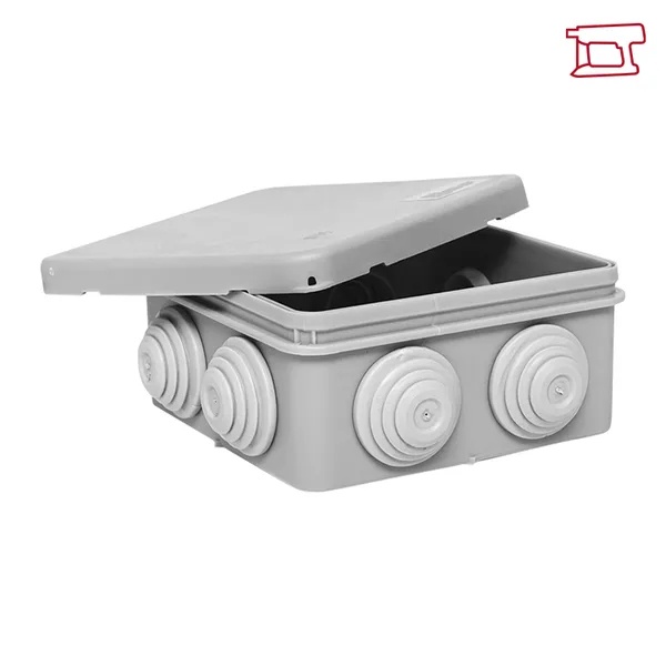 Коробка распаячная EKF для прямого монтажа PROxim КМР-030-031 с крышкой (85х85х40) 8 мембран IP55