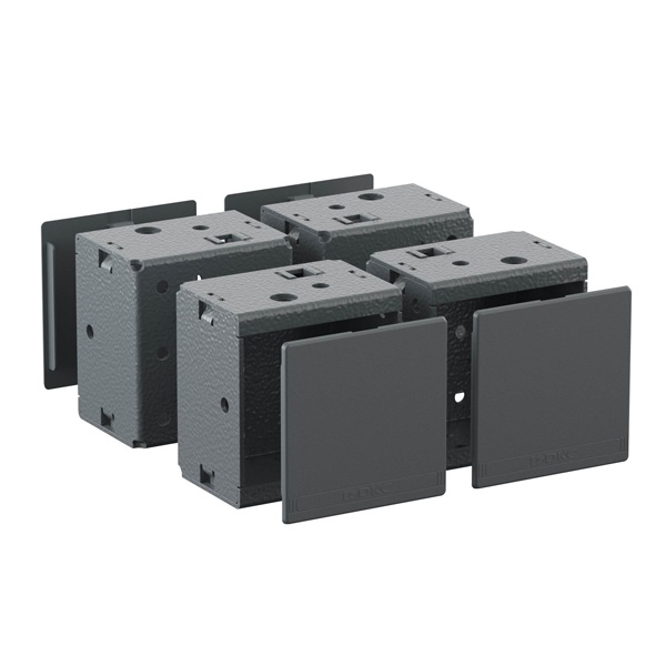 Комплект угловых элементов цоколя DKC для шкафов RAM block 100мм с пластиковыми заглушками 4шт