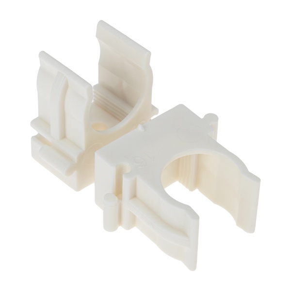 Крепеж-клипса Rexant для труб под монтажный пистолет в п/э d16 [упак.100шт] белая