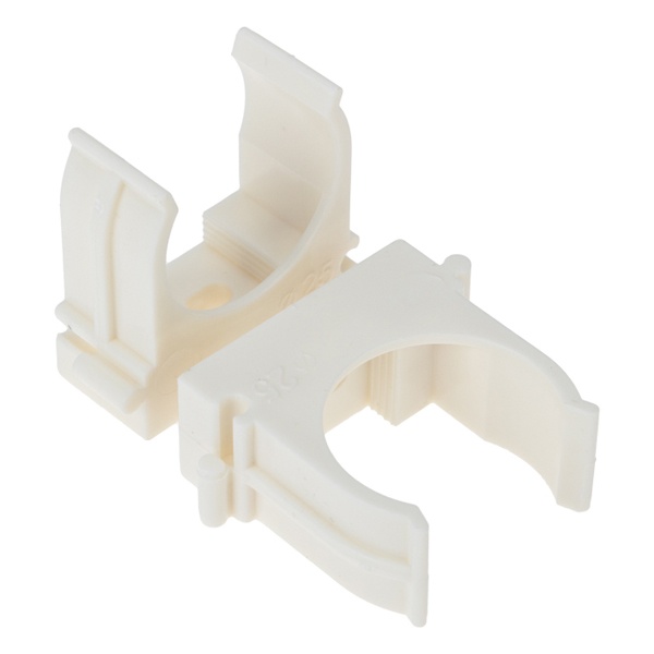 Крепеж-клипса Rexant для труб под монтажный пистолет в п/э d25 [упак.50шт] белая