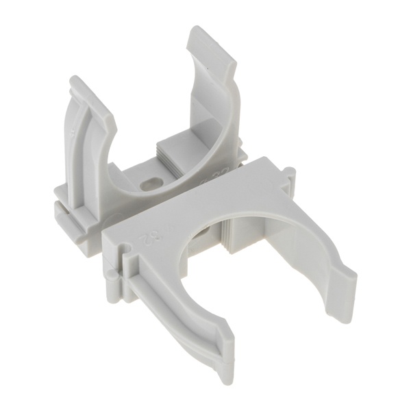 Крепеж-клипса Rexant для труб под монтажный пистолет в п/э d32 [упак.50шт] серая