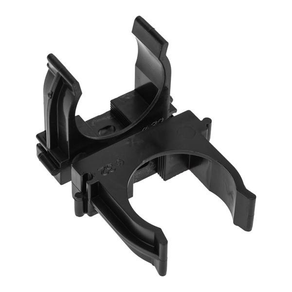 Крепеж-клипса Rexant для труб под монтажный пистолет в п/э d32 [упак.50шт] черная