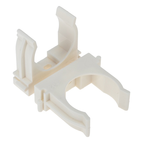 Крепеж-клипса Rexant для труб под монтажный пистолет в п/э d32 [упак.50шт] белая