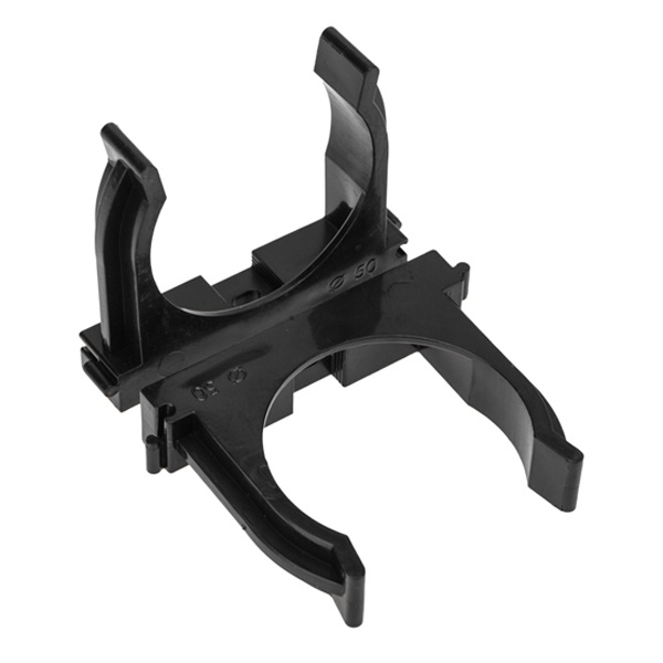 Крепеж-клипса Rexant для труб под монтажный пистолет в п/э d50 [упак.25шт] черная