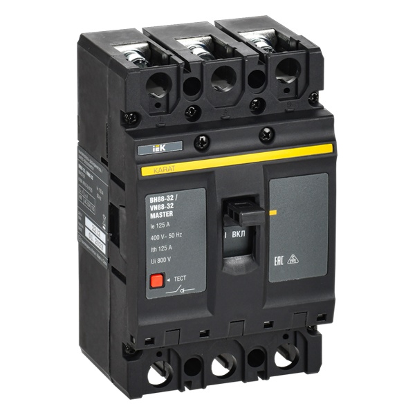 Выключатель-разъединитель в литом корпусе ИЭК KARAT MASTER ВН88-32 3П 125А