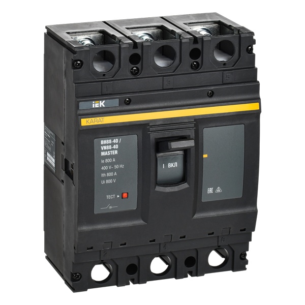 Выключатель-разъединитель в литом корпусе ИЭК KARAT MASTER ВН88-40 3П 800А