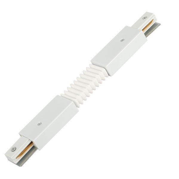 Коннектор ЭРА TR-1PA-СF-WH FL гибкий для однофазного шинопровода белый