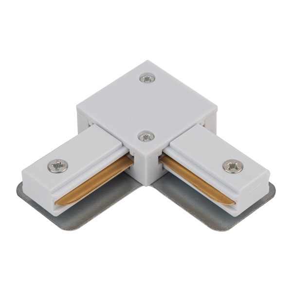 Коннектор ЭРА TR-1PA-LC-WH L-образный для однофазного шинопровода белый