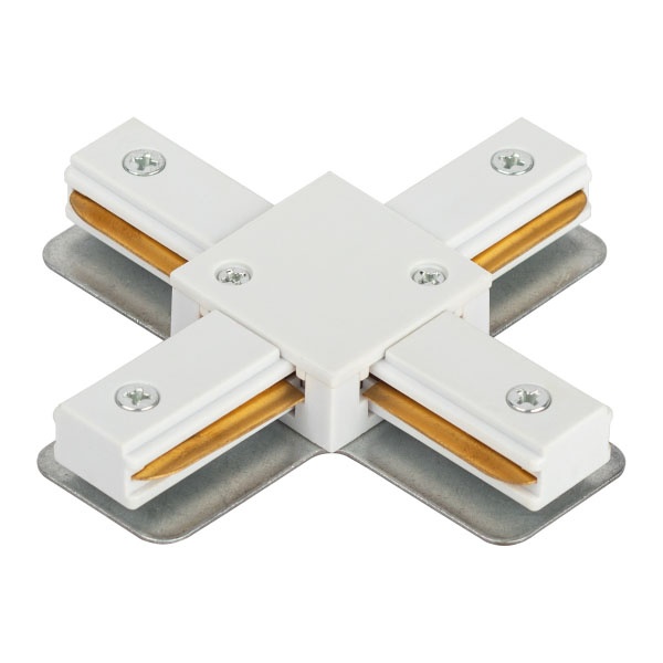 Коннектор ЭРА TR-1PA-СX-WH X-образный для однофазного шинопровода белый