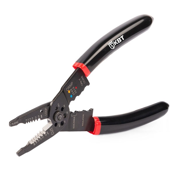 Многофункциональный стриппер КВТ WS-01F для снятия изоляции 0,5–4,0 мм2 с функцией резки опрессовки