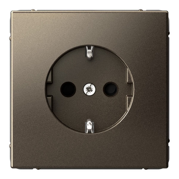 Розетка SE ArtGallery 2P+E 16А быстрозажимные клеммы шторки мокко