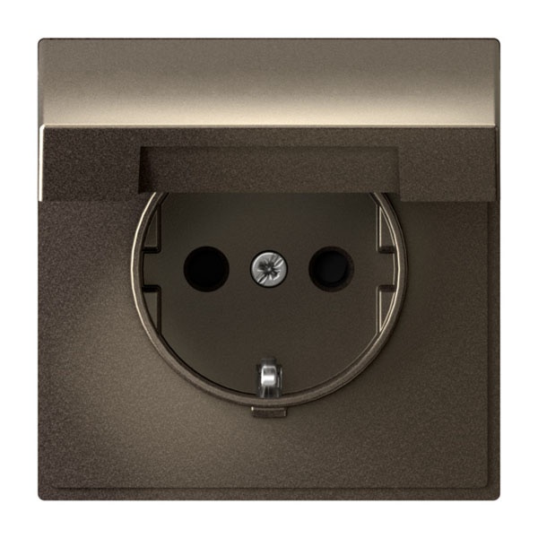 Розетка SE ArtGallery 2P+E 16А быстрозажимные клеммы шторки крышка IP20 мокко