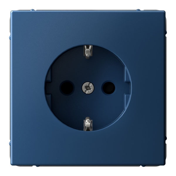 Розетка SE ArtGallery 2P+E 16А быстрозажимные клеммы шторки аквамарин