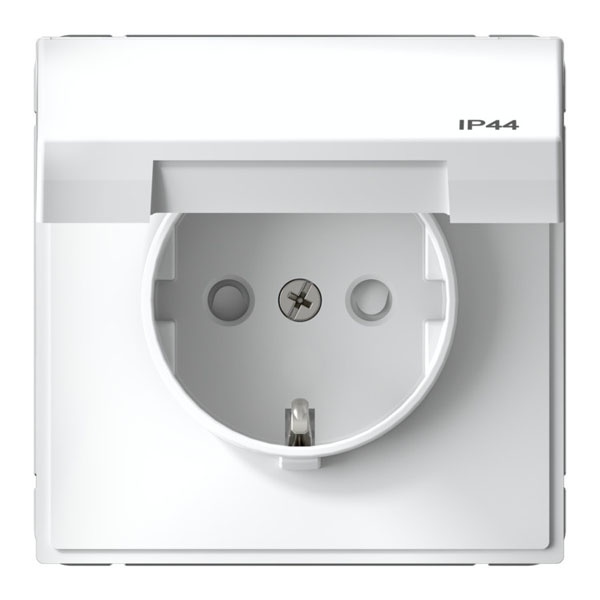 Розетка SE ArtGallery 2P+E 16А быстрозажимные клеммы шторки крышка IP44 белая