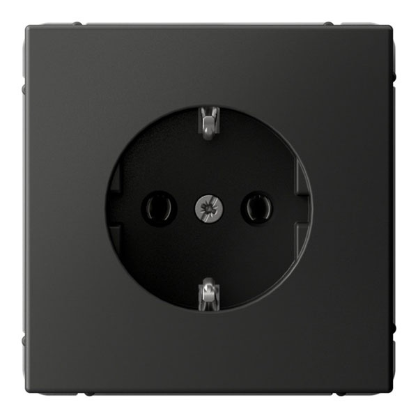Розетка SE ArtGallery 2P+E 16А быстрозажимные клеммы базальт